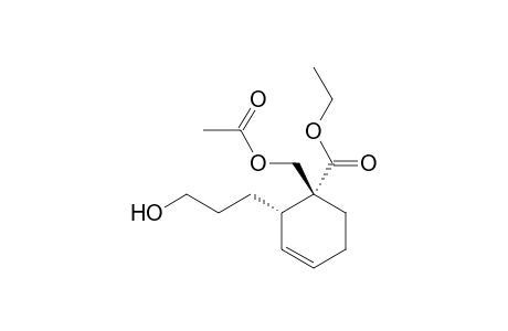 3-[(1S*,2R*)-2-Acetoxymethyl-2-ethoxycarbonylcyclohex-5-enyl]prpan-1-ol