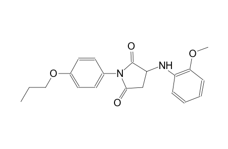 3-(2-methoxyanilino)-1-(4-propoxyphenyl)-2,5-pyrrolidinedione