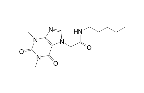 2-(1,3-dimethyl-2,6-dioxo-1,2,3,6-tetrahydro-7H-purin-7-yl)-N-pentylacetamide