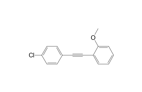 Benzene, 1-[(4-chlorophenyl)ethynyl]-2-methoxy-
