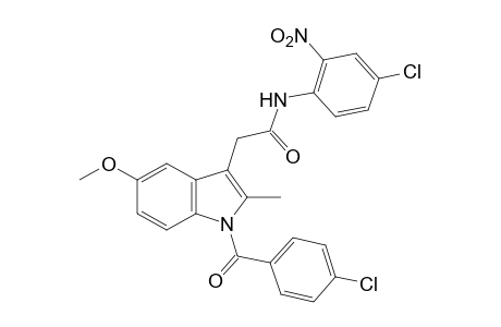 4'-chloro-1-(p-chlorobenzoyl)-5-methoxy-2-methyl-2'-nitroindole-3-acetanilide
