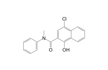 2-Naphthalenecarboxamide, 4-chloro-1-hydroxy-N-methyl-N-phenyl-