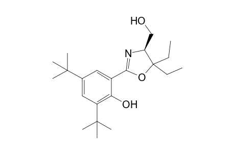 (4S)-4-Hydroxymethyl-5,5-diethyl-2-[(2-hydroxy-3,5-di-tert-butyl)phenyl]-4,5-dihydro-1,3-oxazoline