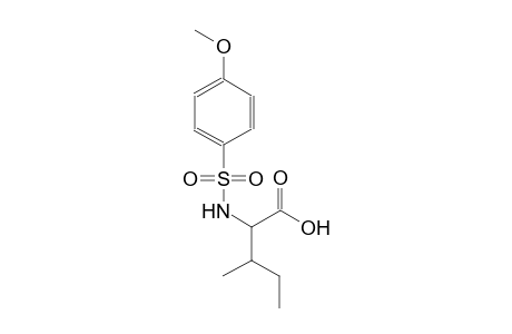 pentanoic acid, 2-[[(4-methoxyphenyl)sulfonyl]amino]-3-methyl-, (2S,3R)-