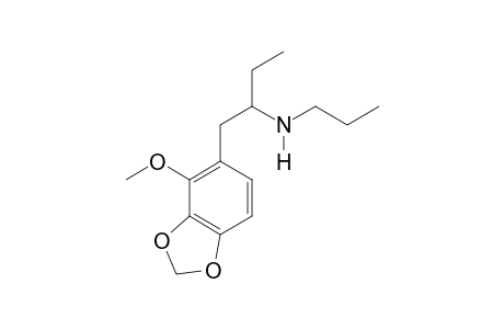 N-Propyl-1-(2-methoxy-3,4-methylenedioxyphenyl)butan-2-amine