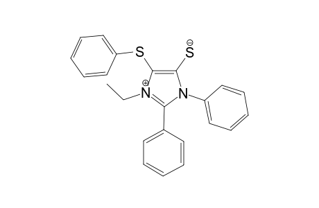 1-Ethyl-2,3-diphenyl-5-(phenylthio)imidazolium-4-thiolate
