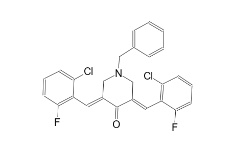 4-piperidinone, 3,5-bis[(2-chloro-6-fluorophenyl)methylene]-1-(phenylmethyl)-, (3E,5E)-