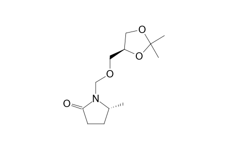 1-[[2,2-Dimethyl-1,3-dioxolan-4(S)-yl)methoxy]methyl]-5(R)-Methyl-2-pyrrolidinone