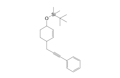 Tert-Butyldimethyl((4-(3-phenylprop-2-yn-1-yl)cyclohex-2-en-1-yl)oxy)silane