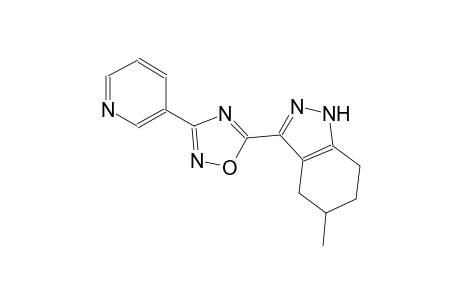 1H-indazole, 4,5,6,7-tetrahydro-5-methyl-3-[3-(3-pyridinyl)-1,2,4-oxadiazol-5-yl]-