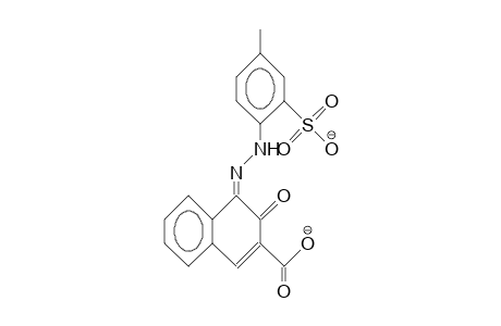 1-(2-Sulfo-4-methyl-phenylazo)-2-hydroxy-naphthalene-3-carboxylic acid, dianion
