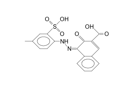 2-Hydroxy-1-(4-methyl-2-sulpho-phenylazo)-naphthalene-3-carboxylic acid