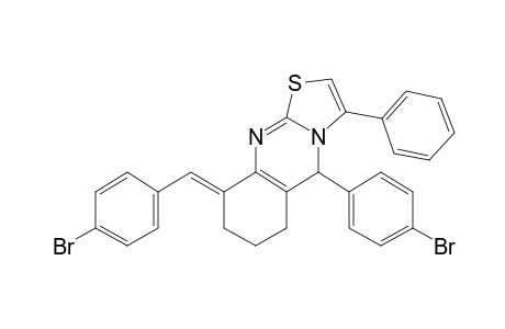 9-(4-Bromo-benzylidene)-5-(4-bromo-phenyl)-3-phenyl-6,7,8,9-tetrahydro-5H-thiazolo[2,3-b]quinazoline