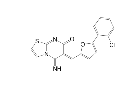 (6Z)-6-{[5-(2-chlorophenyl)-2-furyl]methylene}-5-imino-2-methyl-5,6-dihydro-7H-[1,3]thiazolo[3,2-a]pyrimidin-7-one