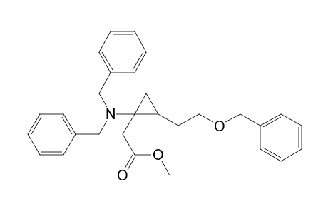 Methyl 2-[2'-(2''-benzyloxyethyl)-1'-(dibenzylamino)cyclopropyl]-acetate