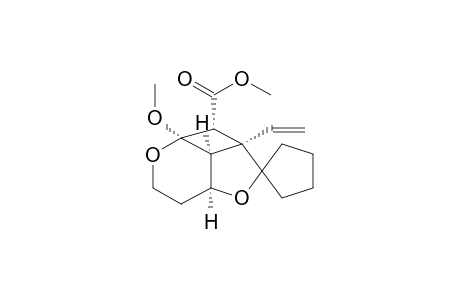 Cyclopentane-1-spiro-2'-(1'.alpha.,1'a.alpha.,3a'.alpha.,6a'.alpha.,6b'.alpha.)-1'a-Ethenyl-1'-(methoxycarbonyl)octahydro-6a'-methoxy-3',6'-dioxacyclobut[cd]indene