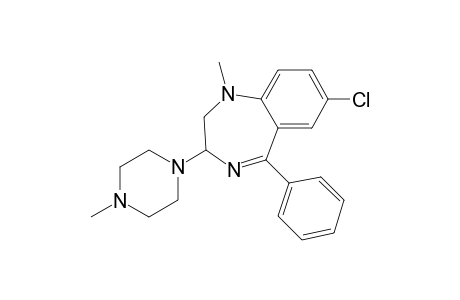 1H-1,4-Benzodiazepine, 7-chloro-2,3-dihydro-1-methyl-3-(4-methyl-1-piperazinyl)-5-phenyl-