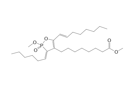 Methyl 8-[3'-hexylidene-2'-methoxy-5'-(oct-1"-enyl)-2'-oxo-2',3'-dihydro-2.lambda(5).-[1,2]-oxaphosphol-4'-yl]-octanoate