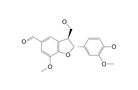 FICUSAL;5-FORMYL-2-(4-HYDROXY-3-METHOXYPHENYL)-3-HYDROXYMETHYL-7-METHOXY-TRANS-DIHYDROBENZOFURAN