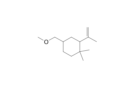 4,4-Dimethyl-3-(isopropenyl)-1-(methoxymethyl)-cyclohexane
