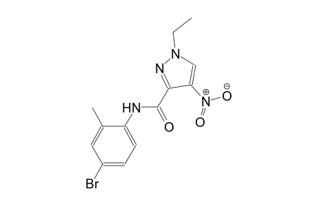 N-(4-bromo-2-methylphenyl)-1-ethyl-4-nitro-1H-pyrazole-3-carboxamide