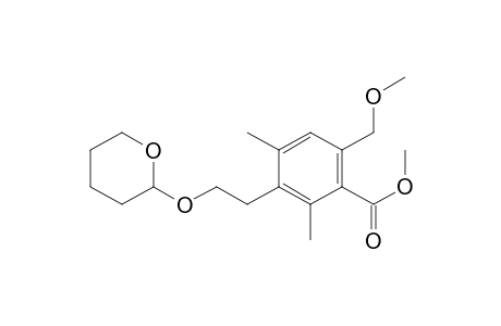 Benzoic acid, 6-(methoxymethyl)-2,4-dimethyl-3-[2-[(tetrahydro-2H-pyran-2-yl)oxy]et hyl]-, methyl ester