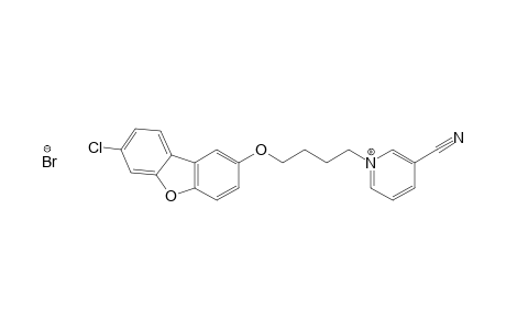 Pyridinium, 1-[4-[(7-chloro-2-dibenzofuranyl)oxy]butyl]-3-cyano-, bromide