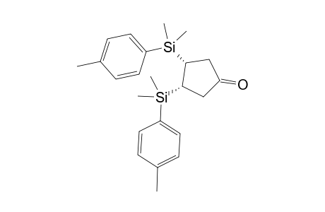 (3RS,4SR)-3,4-Bis[dimethyl(4-methylphenyl)silyl]cyclopentan-1-one