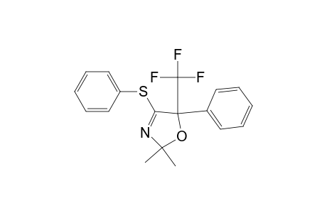 Oxazole, 2,5-dihydro-2,2-dimethyl-5-phenyl-4-(phenylthio)-5-(trifluoromethyl)-