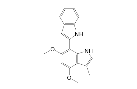 7-(Indol-2'-yl)-4,6-dimethoxy-3-methylindole