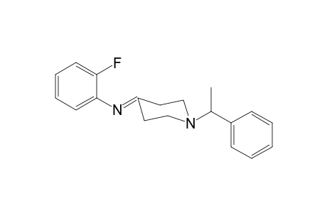 N-2-Fluorophenyl-1-(1-phenylethyl)piperidin-4-imine