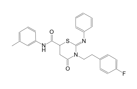 2H-1,3-thiazine-6-carboxamide, 3-[2-(4-fluorophenyl)ethyl]tetrahydro-N-(3-methylphenyl)-4-oxo-2-(phenylimino)-, (2Z)-