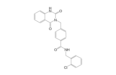 N-(2-chlorobenzyl)-4-[(2,4-dioxo-1,4-dihydro-3(2H)-quinazolinyl)methyl]benzamide