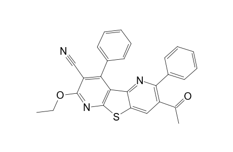 3-Acetyl-8-cyano-7-ethoxy-2,9-diphenylthieno[2,3-b:4,5-b']dipyridine