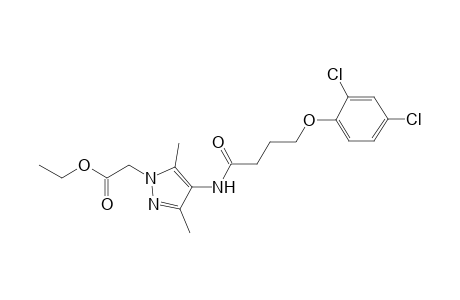 1H-Pyrazole-1-acetic acid, 4-[[4-(2,4-dichlorophenoxy)-1-oxobutyl]amino]-3,5-dimethyl-, ethyl ester