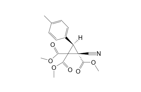 (E)-Trimethyl 2-cyanocyclopropane-3-(4-methylphenyl)-1,1,2-tricarboxylate