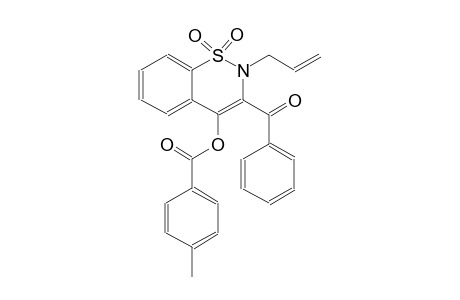 2-allyl-3-benzoyl-1,1-dioxido-2H-1,2-benzothiazin-4-yl 4-methylbenzoate