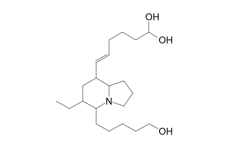 8-(Dihydroxyhexenyl)-5-(hydroxypentyl)-6-ethyl-indolizidine