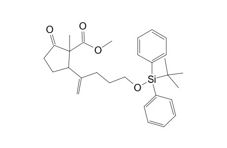 Methyl 2-{1'-(3"-t-butyldiphenylsilyloxy)propyl]vinyl}-1-methyl-5-oxocyclopentanecarboxylate