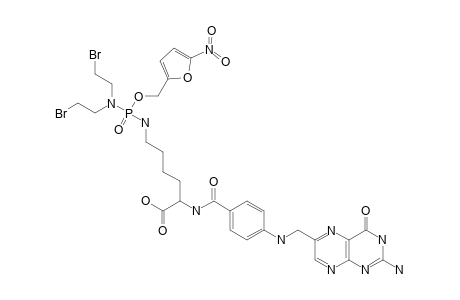 (5-NITRO-2-FURYL)-METHYL-N(EPSILON)-(PTEROYL-LYSYL)-N,N-BIS-(2-BROMOETHYL)-PHOSPHORODIAMIDATE