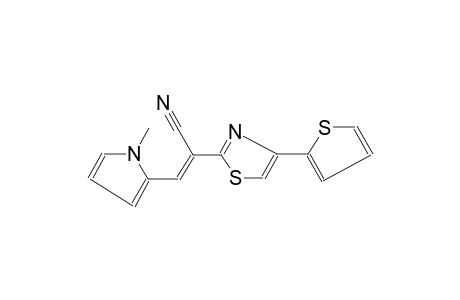(2E)-3-(1-methyl-1H-pyrrol-2-yl)-2-[4-(2-thienyl)-1,3-thiazol-2-yl]-2-propenenitrile