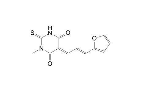 (5E)-5-[(2E)-3-(2-furyl)-2-propenylidene]-1-methyl-2-thioxodihydro-4,6(1H,5H)-pyrimidinedione
