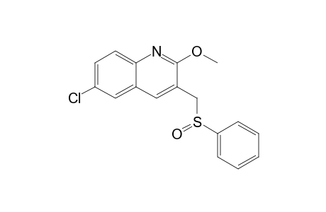 6-Chloro-2-methoxy-3-(phenylsulfinylmethyl)quinoline