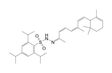 Benzenesulfonic acid, 2,4,6-tris(1-methylethyl)-, [1,5-dimethyl-7-(2,6,6-trimethyl-2-cyclohexen-1-yl)-2,4,6-heptatrieny lidene]hydrazide, (all-E)-