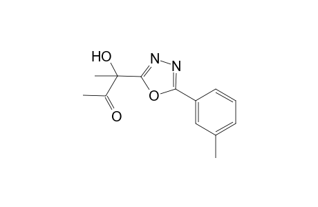 3-Hydroxy-3-[5-(3-methylphenyl)-1,3,4-oxadiazol-2-yl]butan-2-one
