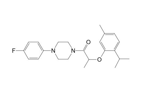 1-[4-(4-fluorophenyl)-1-piperazinyl]-2-(5-methyl-2-propan-2-ylphenoxy)-1-propanone