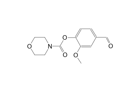 4-morpholinecarboxylic acid, 4-formyl-2-methoxyphenyl ester