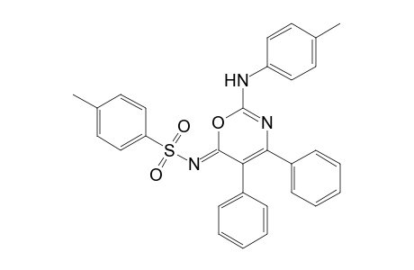 (NZ)-4-methyl-N-[2-(4-methylanilino)-4,5-diphenyl-1,3-oxazin-6-ylidene]benzenesulfonamide