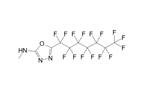 Methyl-[5-(1,1,2,2,3,3,4,4,5,5,6,6,7,7,7-pentadecafluoroheptyl)-1,3,4-oxadiazol-2-yl]amine
