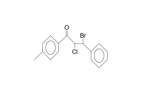 threo-3-Bromo-2-chloro-4'-methyl-3-phenyl-propiophenone